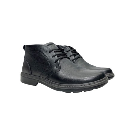 Enval Soft 6704100 stivaletti uomo in pelle nappa soft nero