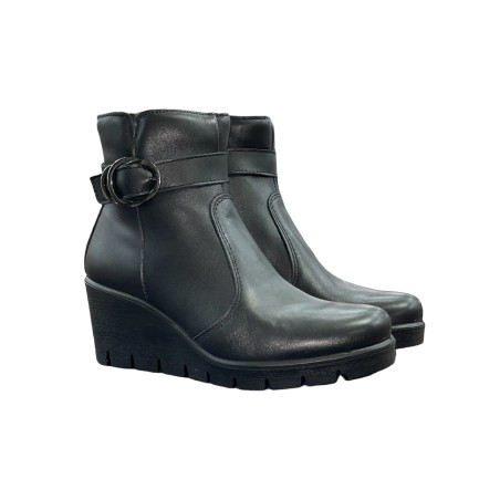 Enval Soft 6769900 stivaletti donna linea comoda in pelle nero