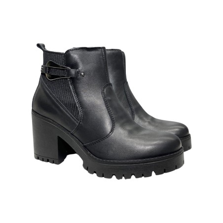 Igi&Co 6666900 stivaletti donna in pelle nappa soft nero