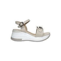Keys K-11090 sandali donna in pelle color latte