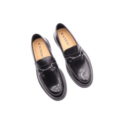 Exton 274 mocassini uomo in abrasivato nero 2
