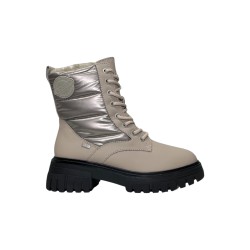 s.Oliver M2624343 stivaletti donna in pelle gommata platino