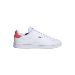 Adidas Urban Court IH4896 sneakers uomo in similpelle bianco corallo