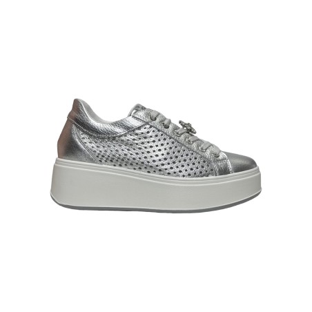 Igi&Co 7657211 sneakers donna in pelle argento