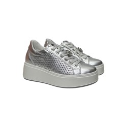 Igi&Co 7657211 sneakers donna in pelle argento 2