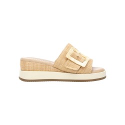 Carmela 162228 sandali donna in tessuto beige