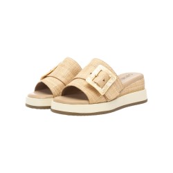 Carmela 162228 sandali donna in tessuto beige 2