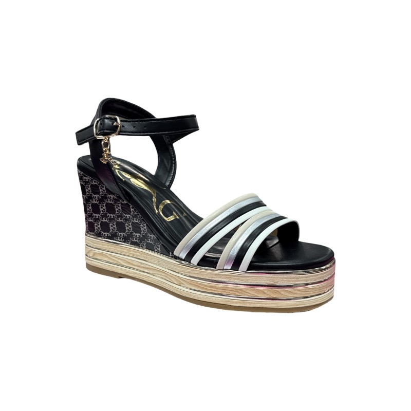 Nazareno Gabrielli 7314 sandali donna in pelle nero