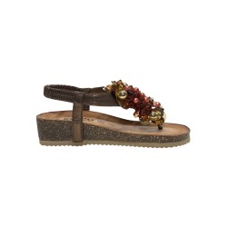 Igi&Co 7698211 sandali donna in pelle laminata bronzo