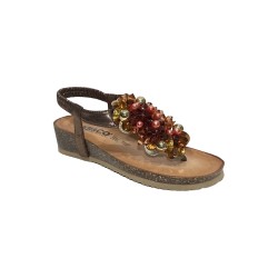 Igi&Co 7698211 sandali donna in pelle laminata bronzo 2