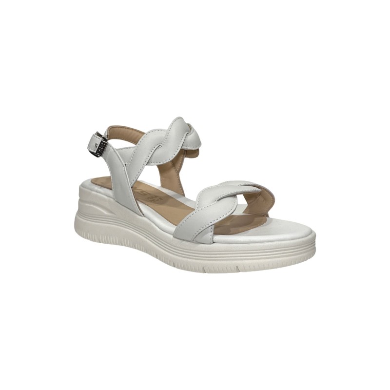 Keys K-11114 sandali donna in pelle bianco