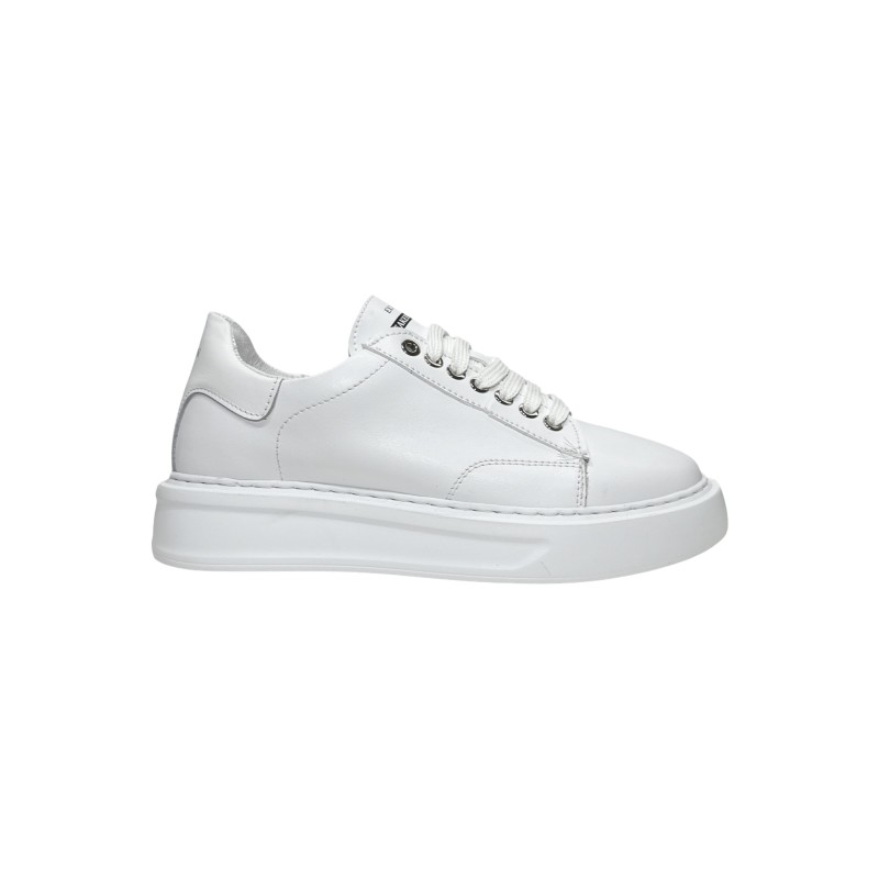 Exton 1969 scarpe unisex da ragazzo/a in pelle bianco