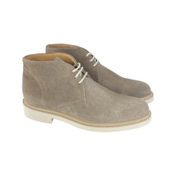 Exton 2144 stivaletti uomo in camoscio beige