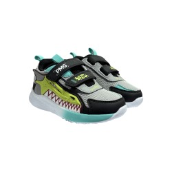 Primigi 7966711 sneakers bambino in similpille grigio/nero