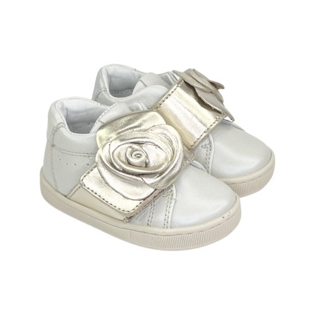 Balducci Soft CITA5444O sneakers bambina primi passi in pelle beige oro