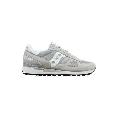 Saucony Shadow Original S2108-857 sneakers uomo in camoscio grigio/bianco