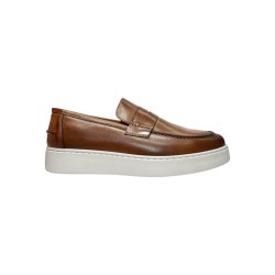 Exton 832 mocassini uomo in pelle color cuoio