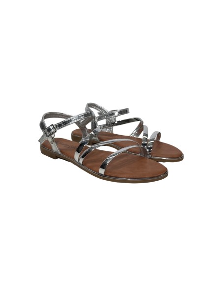 Nazareno Gabrielli 0044 sandali donna in similpelle argento