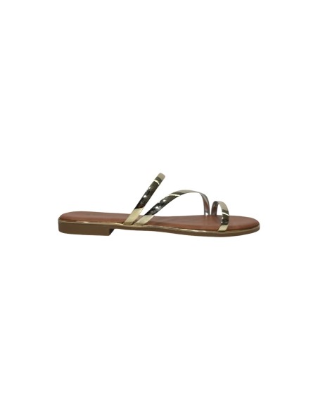 Nazareno Gabrielli 0043 sandali donna in similpelle platino