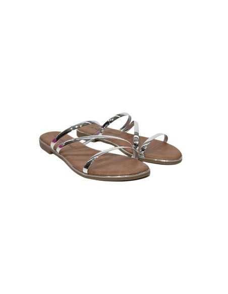 Nazareno Gabrielli 0043 sandali donna in similpelle argento