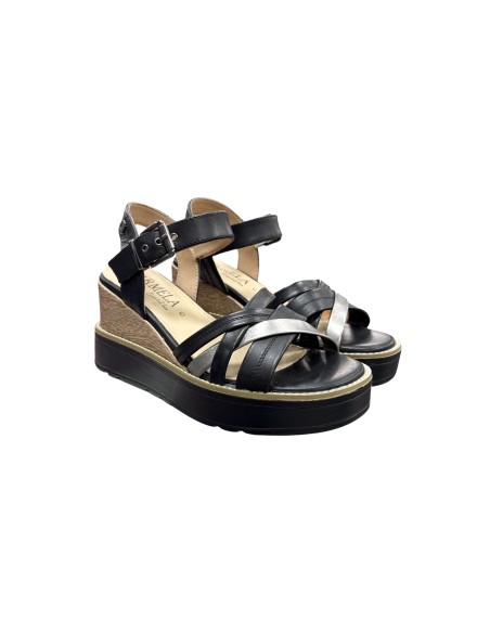 Carmela 161386 sandali donna in pelle nero