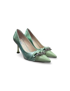 Keys K-9320 decollete' donna in pelle color verde