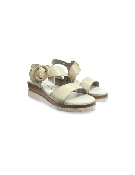 Xti 143944 sandali donna in similpelle beige