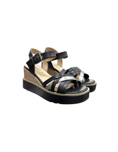 Carmela 161386 sandali donna in pelle nero