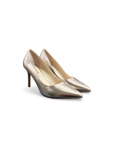 Keys K-8441 decollete' donna in pelle laminato rosa oro
