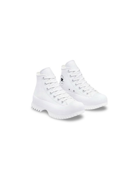 Converse Chuck Taylor All Star Lugged A03705C-TW sneakers donna in pelle bianco