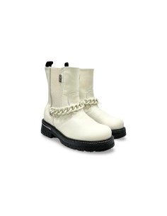 Balducci Kids VAIN1030A stivaletti bambina in pelle avorio