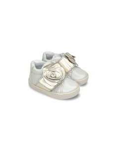 Balducci Soft CITA5444O sneakers bambina in pelle beige/oro