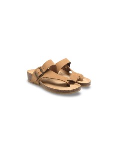 Bionatura 12A2423-I-NABTOR sandali donna in pelle nabuk tortora