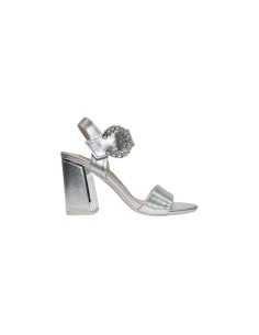 SOLO SOPRANI SOLO41SA 333 sandali donna con tacco in similpelle argento