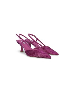 Keys K-9330 sandali donna in raso brillantinato fucsia