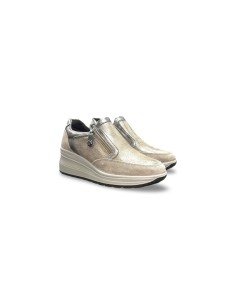 Enval Soft 6779733 slip on donna linea comoda in camoscio color visone
