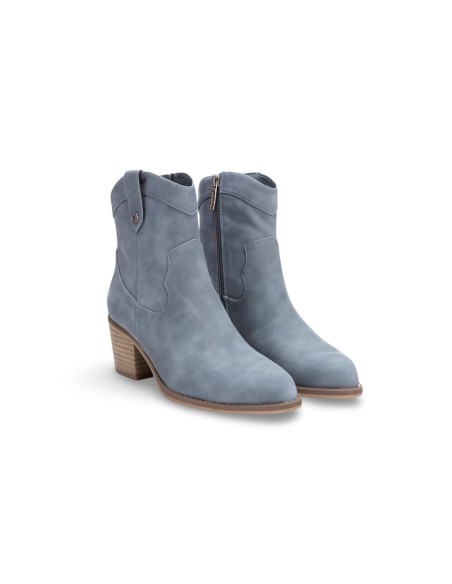 REFRESH 171945 stivaletti donna in similpelle color jeans