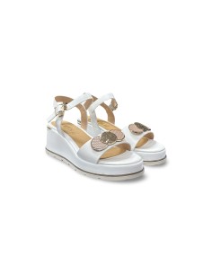 Keys K-11001 sandali donna in pelle bianco