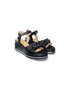 Keys K-11000 sandali donna in pelle nero
