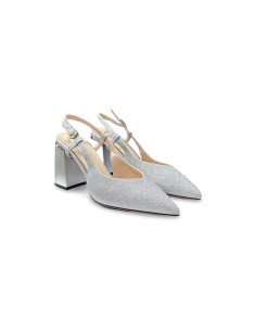 Keys K-10612 sandali donna satinati argento