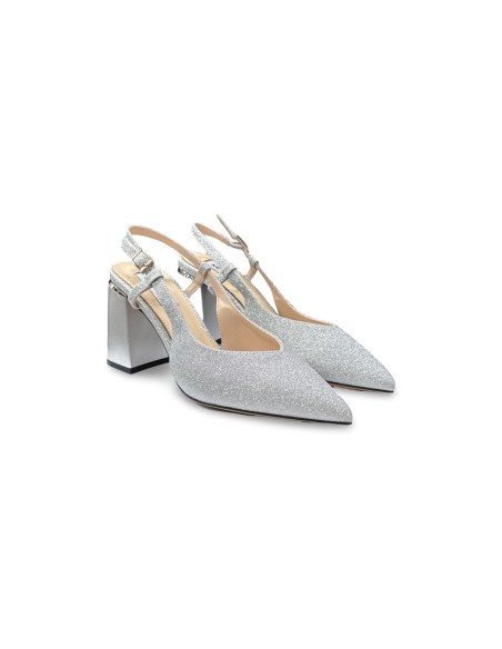 Keys K-10612 sandali donna satinati argento