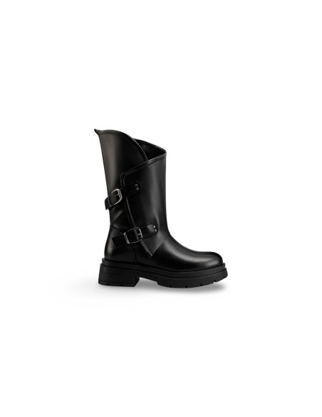 Queen Helena X31-64 stivaletti donna in similpelle nero