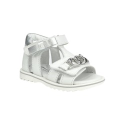 BALDUCCI CITA5404 sandali bambina primi passi in vera pelle bianco