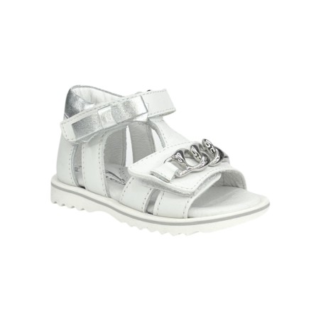 BALDUCCI CITA5404 sandali bambina primi passi in vera pelle bianco