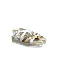 Igi&Co 7669922 sandali donna in pelle bianco multicolor