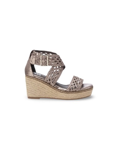 Xti 143824 sandali donna in tessuto color piombo