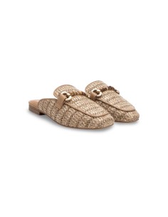 Xti 143803 sandali donna in tessuto rafia taupe