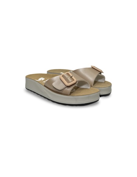 Eco Bio Ponza14/2 sandali donna in pelle perla beige