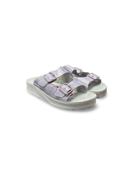 Eco Bio Aruba5/2 sandali donna in pelle color lavanda