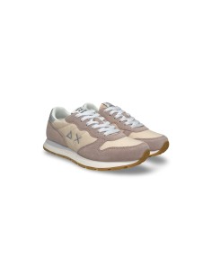 Sun68 Z35402T sneakers donna in camoscio/tessuto cipria
